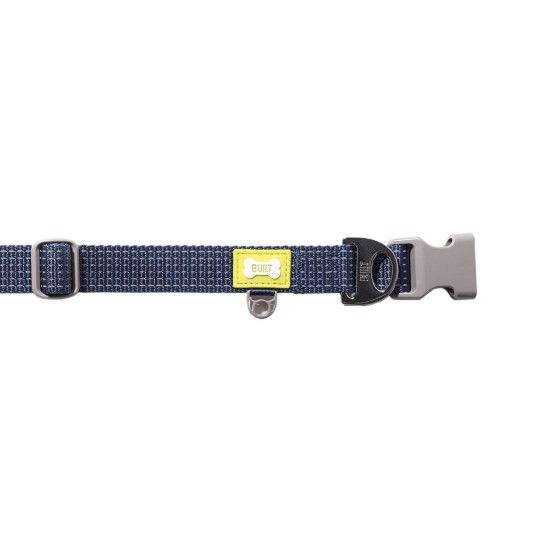 Reflecterende hondenhalsband, groot formaat, Blauw - Built Pet