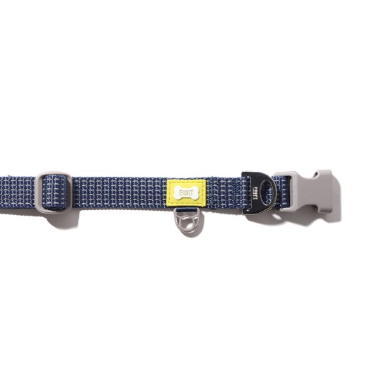 Reflecterende hondenhalsband, middelmaat, Blauw - Built Pet