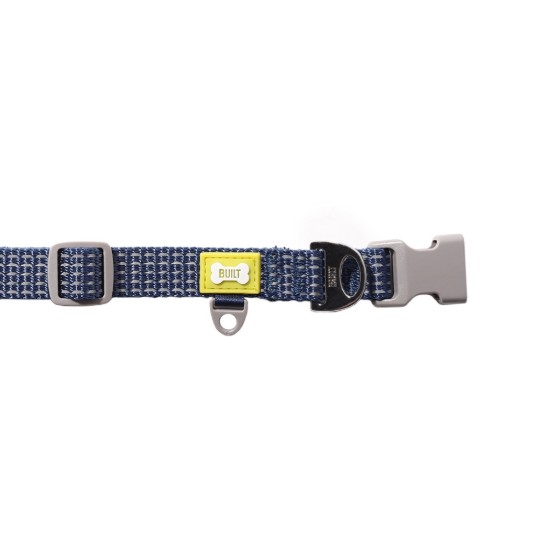 Reflective dog collar, small size, Blue - Built Pet
