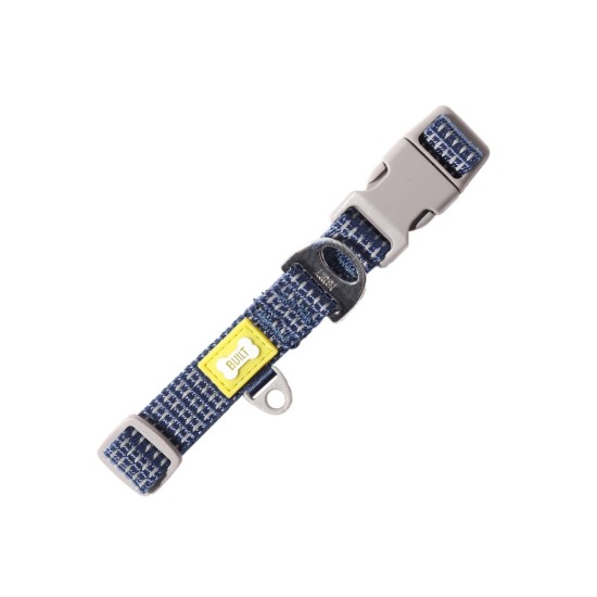 Reflective dog collar, small size, Blue - Built Pet