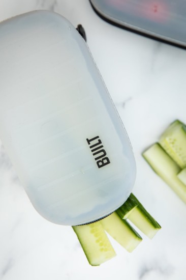 Siliconen doos, met ritssluiting, 16 x 9 cm - Built