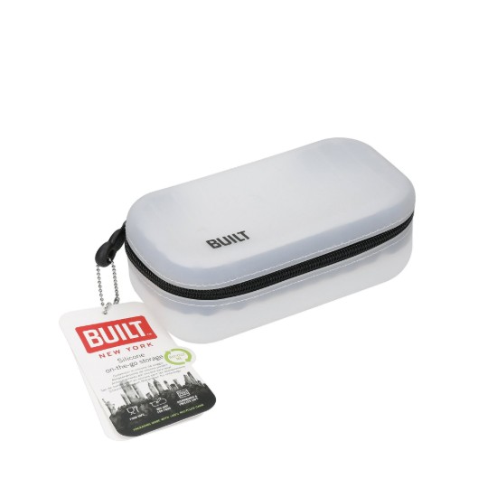 Siliconen doos, met ritssluiting, 16 x 9 cm - Built