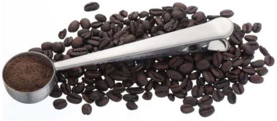 Kaffemåleske med clips, rustfrit stål - La Cafetiere