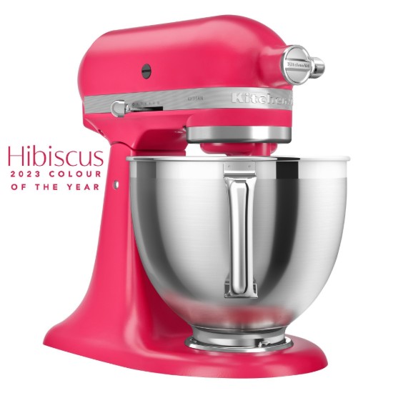 Keukenmixer met kom van 4,7L, Artisan, Model 195, Hibiscus - KitchenAid