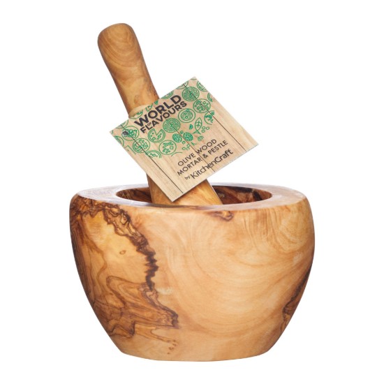 Uhmer ja uhmrinui, 13 cm, oliivipuu - Kitchen Craftist