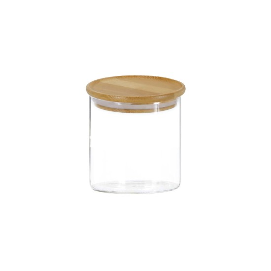 Voorraadpot, glas, 500ml, met bamboe deksel - Kesper