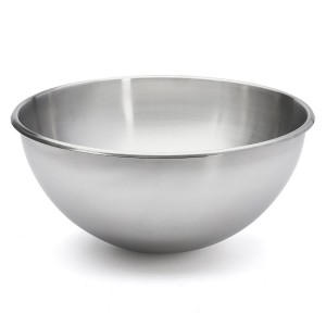 Halfronde kom, 40 cm / 16,8 l, roestvrij staal - merk "de Buyer"