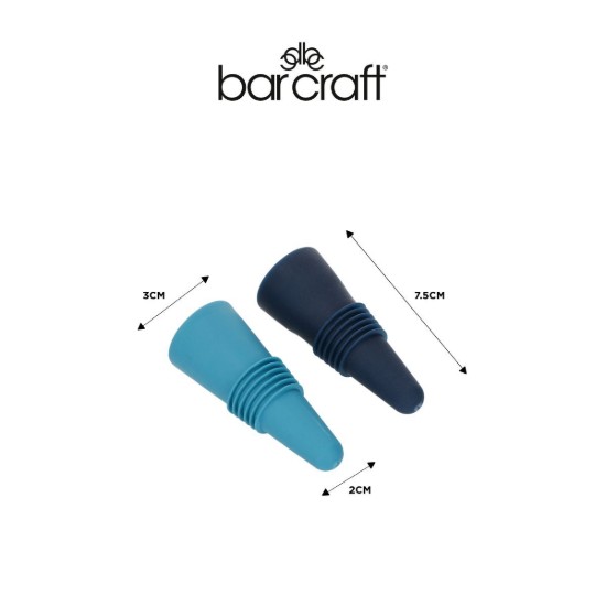 Set mit 2 Flaschenverschlüssen, dicht schließend, Bar Craft-Sortiment – ​​Kitchen Craft