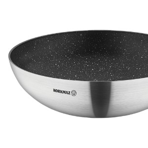 Padella wok antiaderente, alluminio, 30 cm/4,3 L, "Proline Gastro" - Korkmaz
