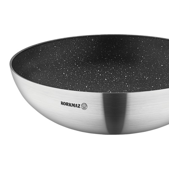 Non-stick wokpanne, aluminium, 32cm/5L, "Proline Gastro" - Korkmaz