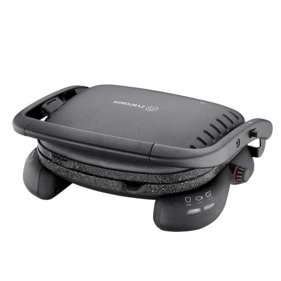 Sandwichmaskine, 1800W, "Castron", Sort - Korkmaz