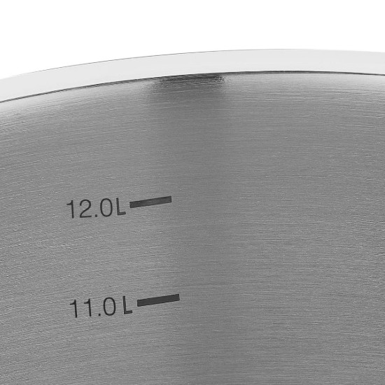 Pentola con coperchio, acciaio inossidabile, 28 cm/14,5 L, "Proline" - Korkmaz