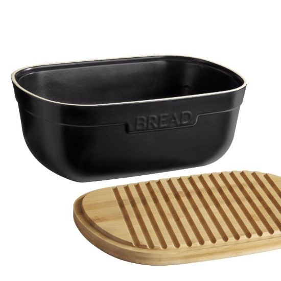 Bread box, ceramic, 35.5x25cm, Truffle - Emile Henry