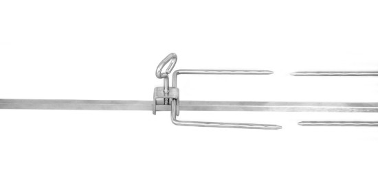 Kit rotiserie pentru gratar de gradina, inox - Zokura
