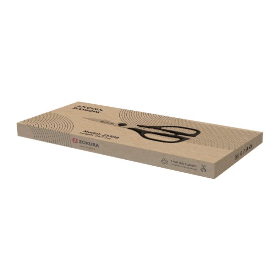 Forbice da cucina, acciaio inossidabile, 20,5 cm, Nero - Zokura