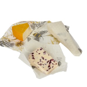 Set van 3 herbruikbare voedselverpakkingen, bijenwas, Natural Elements-assortiment - Kitchen Craft