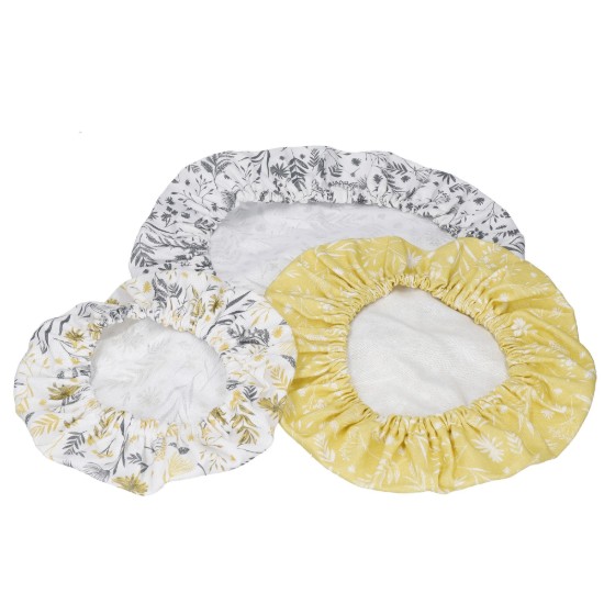 Set van 3 komhoezen, biologisch katoen, Natural Elements - Kitchen Craft