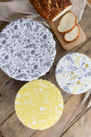 Set van 3 komhoezen, biologisch katoen, Natural Elements - Kitchen Craft