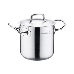 Stainless steel cooking pot, with lid, 14cm/2L, "Proline Gastro" - Korkmaz