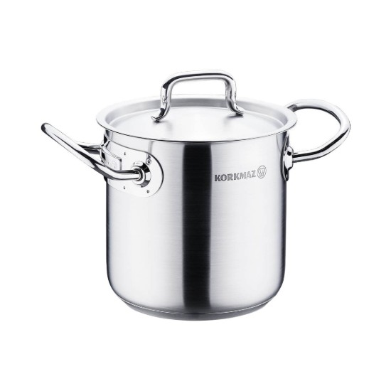 Stainless steel cooking pot, with lid, 14cm/2L, "Proline Gastro" - Korkmaz
