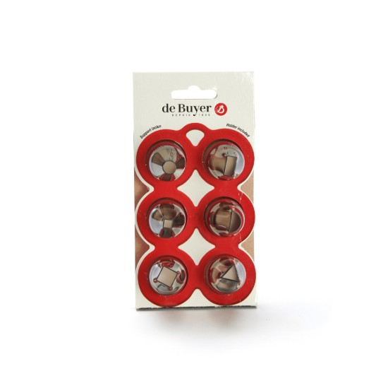 Conjunto de 6 bicos de pastelaria, tritan, "Geometric" - marca "de Buyer"
