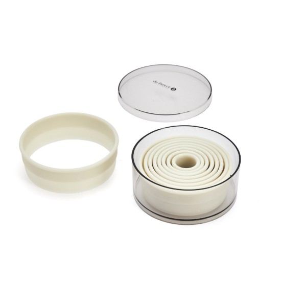 Set di 9 tagliapasta, tondi, 5 cm - marca "de Buyer".