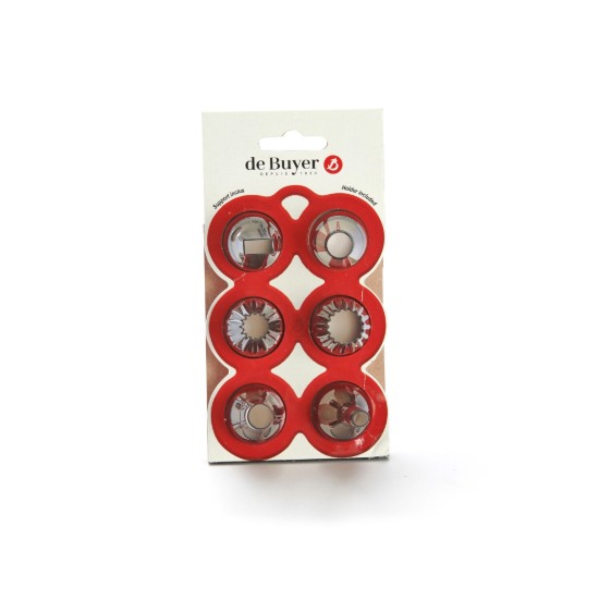 "Garnir" set di 6 bocchette per pasticceria, tritan - marchio "de Buyer".