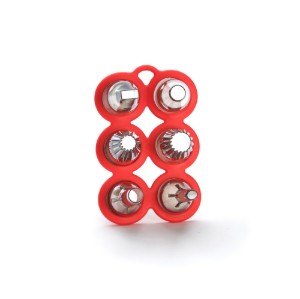 "Garnir" set di 6 bocchette per pasticceria, tritan - marchio "de Buyer".