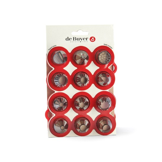 Set "Mix" di 12 bocchette per pasticceria, tritan - marchio "de Buyer".