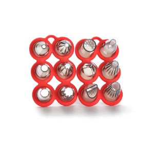 "Mix" set van 12 gebaksmondjes, tritan - merk "de Buyer"