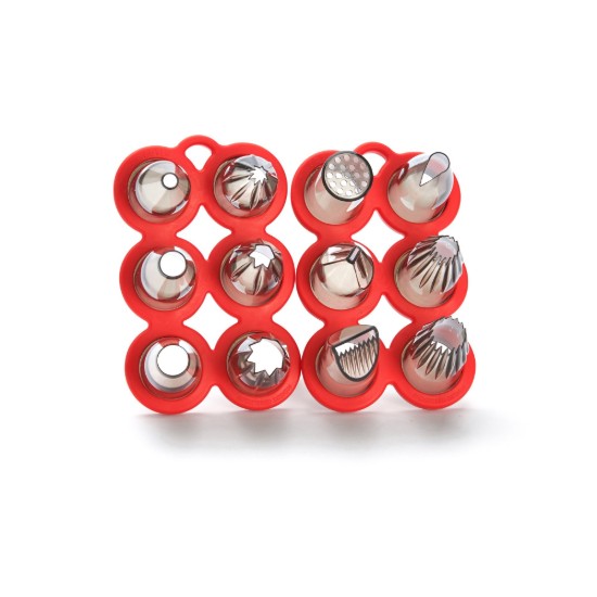 Set "Mix" di 12 bocchette per pasticceria, tritan - marchio "de Buyer".