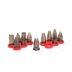 "Mix" set van 12 gebaksmondjes, tritan - merk "de Buyer"