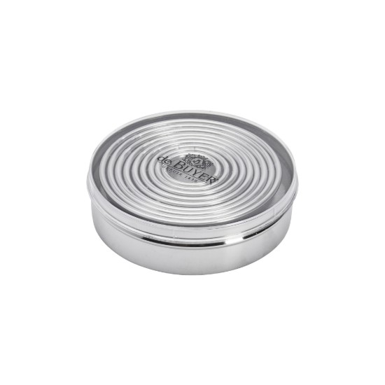 Set van 9 deegstekers, rond, RVS - de Buyer