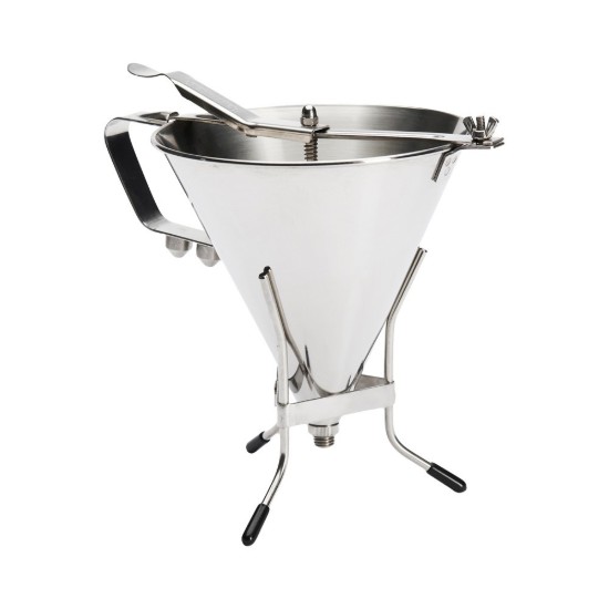 Imbuto automatico a pistone KWIK PRO per dosaggio impasti, con supporto, 1,9 L - marca "de Buyer"