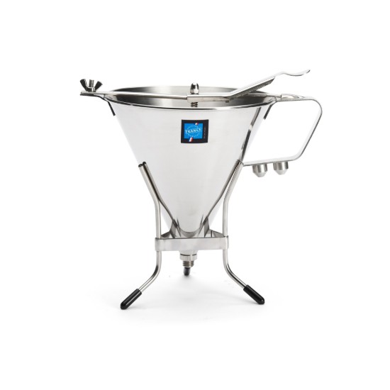 Imbuto automatico a pistone KWIK PRO per dosaggio impasti, con supporto, 1,9 L - marca "de Buyer"