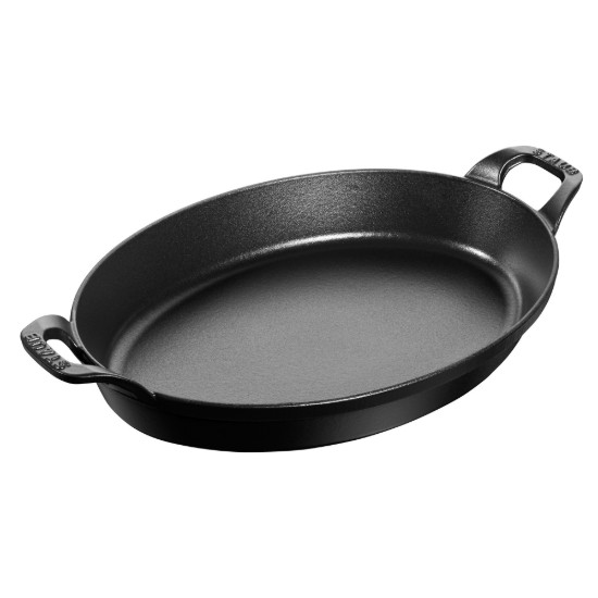 Pirofila ovale, ghisa, 32 cm, Black - Staub