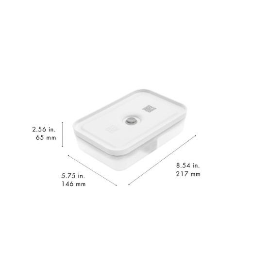 Vakuum-Lunchbox, 1L, halbtransparenter Kunststoff, FRESH&SAVE - Zwilling