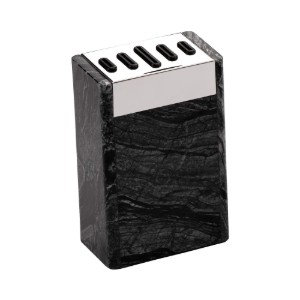 Portacoltelli, 5 spazi, marmo, "Rockingham Forge", Nero - Grunwerg
