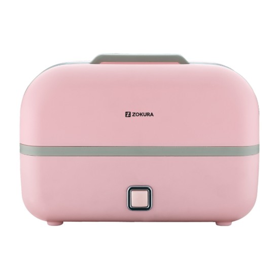 Multifunction 3-in-1 electric lunch box, 230W, Pink - Zokura