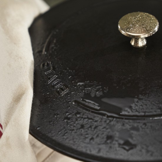 Set pentole Cocotte 3 pezzi, 24 cm, ghisa, Nero - Staub
