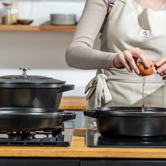 Set pentole Cocotte 3 pezzi, 24 cm, ghisa, Nero - Staub