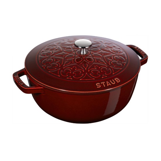 Cast iron Cocotte cooking pot, 26cm/4.9L, Grenadine - Staub