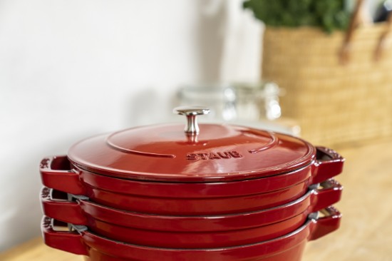 Set pentole Cocotte 3 pezzi, 24 cm, ghisa, Cherry - Staub