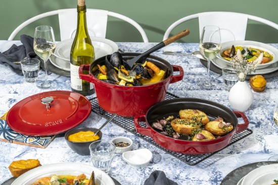 Set pentole Cocotte 3 pezzi, 24 cm, ghisa, Cherry - Staub