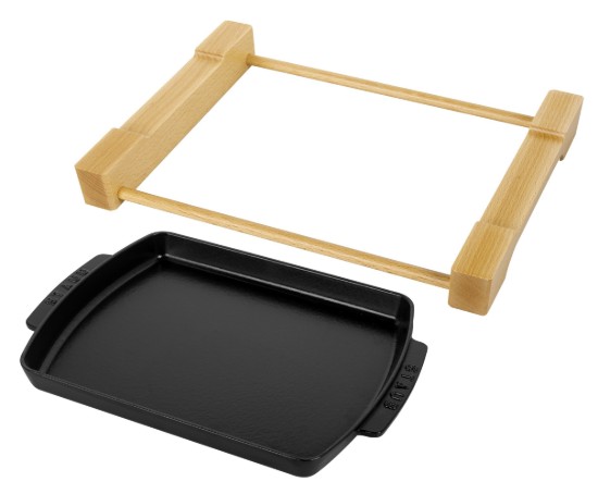 Serving tray with holder 33 x 23 cm - Staub 