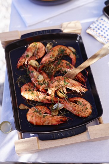 Serving tray with holder 33 x 23 cm - Staub 