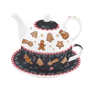 Servizio da tè, porcellana, 350 ml, "GINGERBREAD" - Easy Life