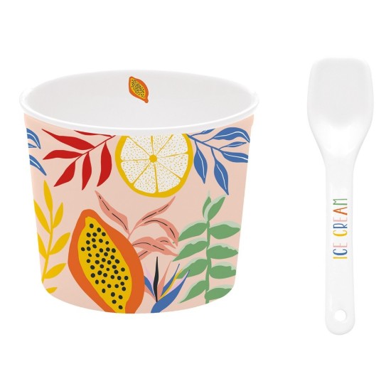 Coppetta per gelato, porcellana, 8,5 cm, "TUTTI FRUTTI" - Easy Life 