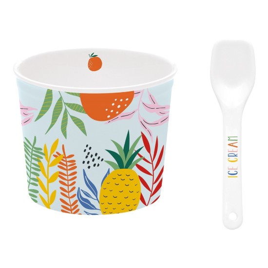 Coppetta per gelato, porcellana, 8,5 cm, "TUTTI FRUTTI" - Easy Life 