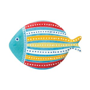 Porseleinen schotel, 27 x 19 cm, "SEA FRIENDS" - Easy Life